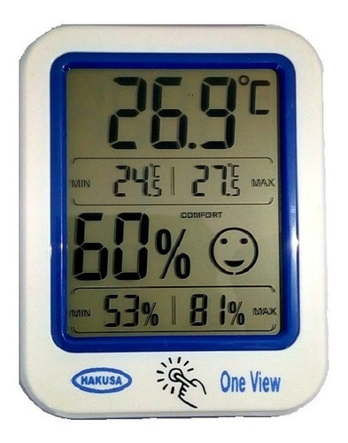 Termómetro Ambiental Temperatura Y Humedad Hakusa One View