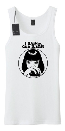 Musculosa Hombre Pulp Fiction Dibujo Art Logo Imagen - Pspf1