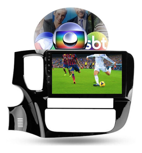 Kit Multimídia Aikon 9p Tv Android Espelha Ios Outlander V6