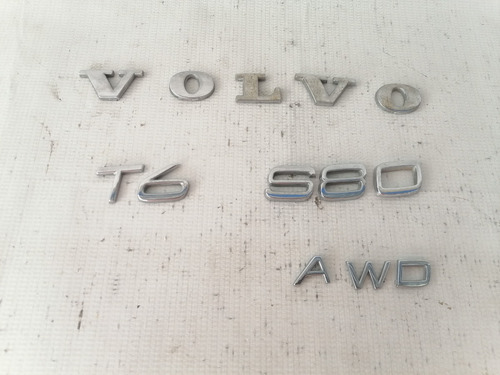 Emblema Letras De Cajuela Volvo S80 T6 Mod 13-15 Original 
