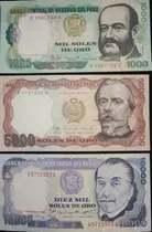 Comprar Tres Billetes Antiguos Del Perú