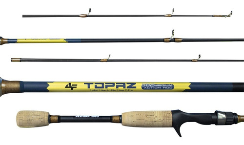 Imagem 3 de 9 de Kit Pesca Carretilha P4 4000 Maruri 4 Rolamentos + Vara 1,68