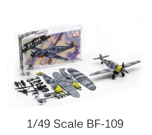 3 X Avión De Guerra Bf-109, Aero Modelismo 1:49 De Coleccion