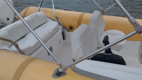 Bote Inflável Completo Com Envirude 60 Hp (zefir -flex Boat)