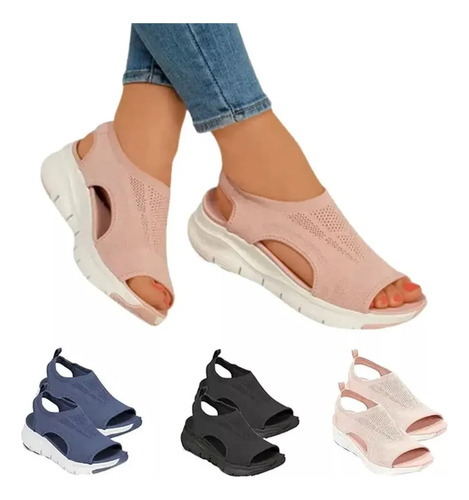 Sandalias Ortopédicas Para Mujer, Zapatos De Plataforma