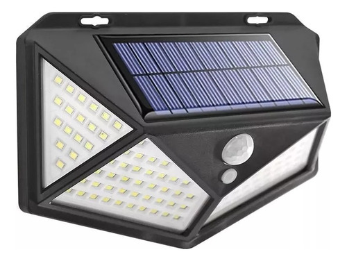 Foco Solar Exterior 100 Led Alta Potencia 