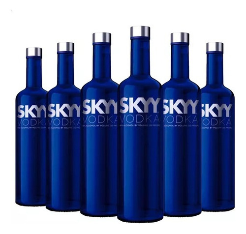 Vodka Skyy Regular Caja X6 Unidades De 750ml