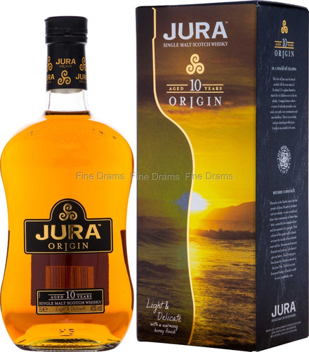 Imagen 5 de 8 de Whisky Jura Origin 10 Años Single Malt 700ml En Estuche