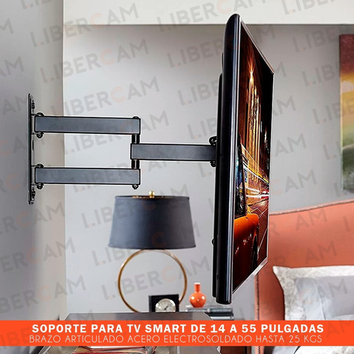 Soporte Para Led Smart Movil Articulado 32 40 42 50 55 65