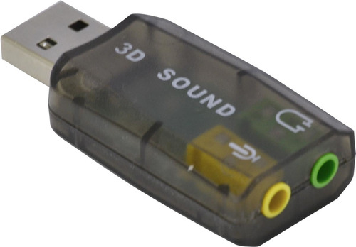 Adaptador Placa De Som Usb 5.1 Canais Virtual Ausb51 Vinik