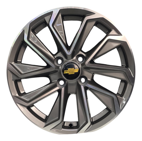 4 Rines 15 Deportivos 4-100 Chevrolet Aveo Beat Spark Versa Gun Metal