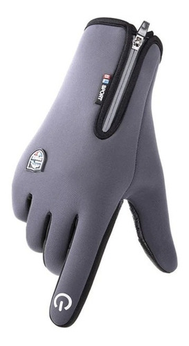 Guantes Winds Sport Moto Prueba De Agua Gris Top Racing