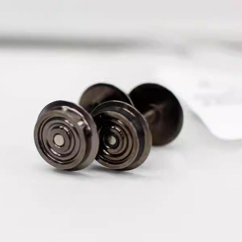 2 Peças De Rodas De Metal Profissional Dc Roda Conjunto