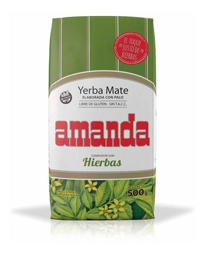 Pack X 18 Unid. Yerba  Compuesta 500 Gr Amanda Yerbas