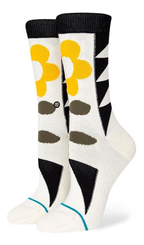 Stance Sock Women Quiltessential Off White