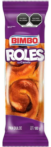 5 Pzas Roles Bimbo Sabor Canela 180 G