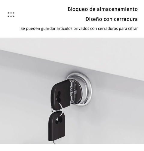 Archiveros De Madera Oficina Con Cajones Puertas Con Locker Roble-a