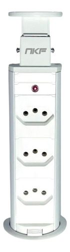 Torre De Tomada Multiplug Retrátil Embutir Mesa -