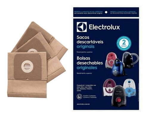 Bolsa Aspiradora Electrolux One Trio Go Ingenio Twenty Sonic