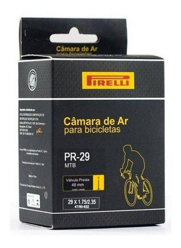 Câmara De Ar Aro 29 1.75/2.35 Pirelli Válvula Presta