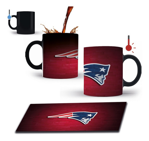 Taza Mágica 11 Oz Nfl Patriots New England Mod1