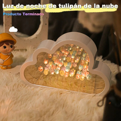 Lámpara De Escritorio Led Con Forma De Tulipán, Flor Artific