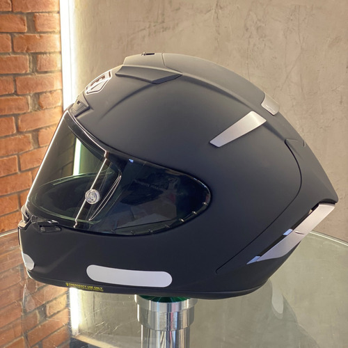 Casco Shoei X Spirit 3 negro mate con casco Inmetro Seal, talla 61/62 (xl), color negro mate