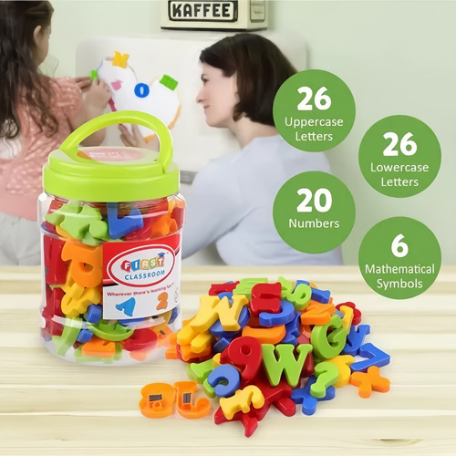 Juego De 2 Pegatinas De Alfabeto Multifuncionales Montessori