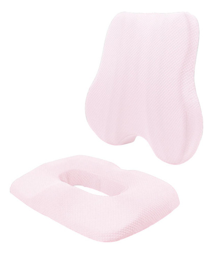 Cojín De Espalda Y Asiento, Cojín De Cóccx Lumbar Y Rosa