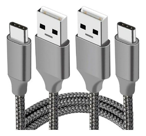 Cable Usb Tipo C 10ft 2pack, Compatible Con Samsung, Google,