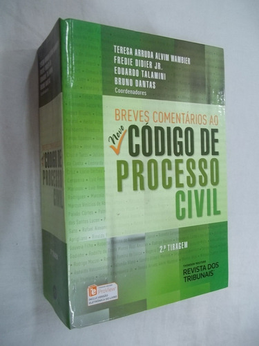 Livro Breves Comentários Novo Código Processo Civil  Wambier 