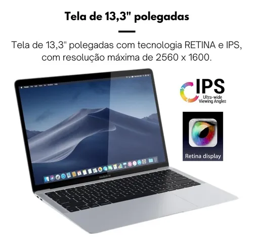 Macbook Air A1932 I5 2018 Ssd 256gb 8gb Mem Tela Retina 13,3 Macbook Air A1932 I5 2018 Ssd 256gb 8gb Mem Tela Retina 13,3