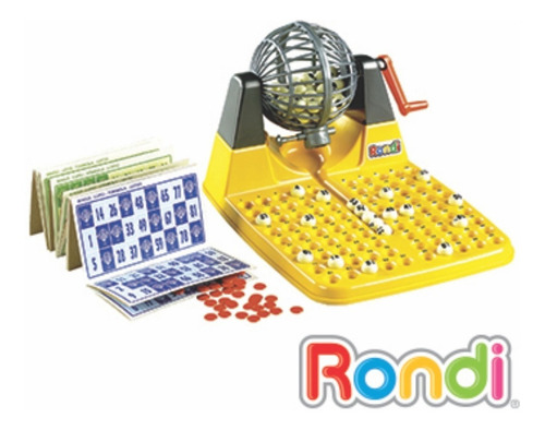 Juego De Bingo Familiar Con Bolillero Rondi Mundo Manias