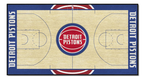 Nba Detroit Pistons - Alfombra De Nailon Nba Para Cancha Peq