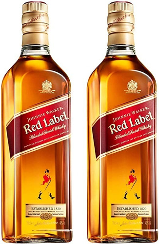 Whisky Johnny Walker Red Litro 2 Botellas Envio Gratis Caba