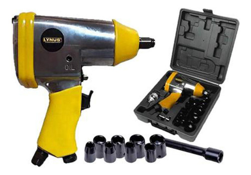 Kit Chave De Impacto Pneumática 1/2 Com Maleta