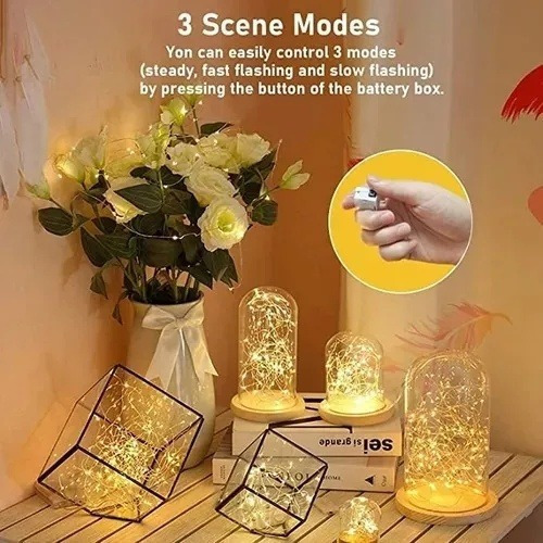 40 Cuerdas Cobre Cuerdas De Luces De Hadas Para Decoración