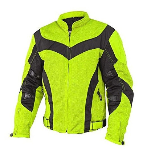 Chaqueta Para Hombre Xelement Cf6019 Invasión Verde De Neón 