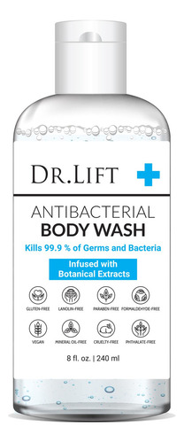 Dr. Lift Gel De Ducha Antibacteriano, 8 Onzas, Suave Y Efic.