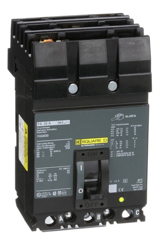 Interruptor Termomagnético Fa 3p 30a Schneider Fa34030