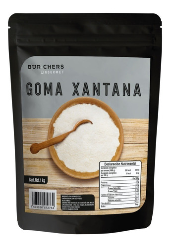 Imagen 1 de 4 de Goma Xantana 1kg - Burchers Gourmet