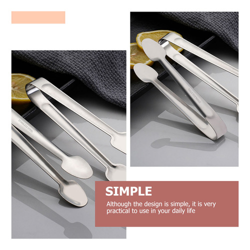Pinzas Multifuncionales Para Bistec De Acero Inoxidable, 4 U