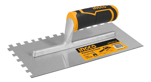 Imagen 1 de 4 de Llana De Acero Inox Dentada Binda 280x130mm Ingco Hptt28138