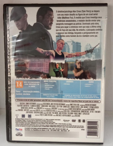 Dvd A Sombra Do Inimigo - Tyler Perry, Matthew Fox* Original (Usado)