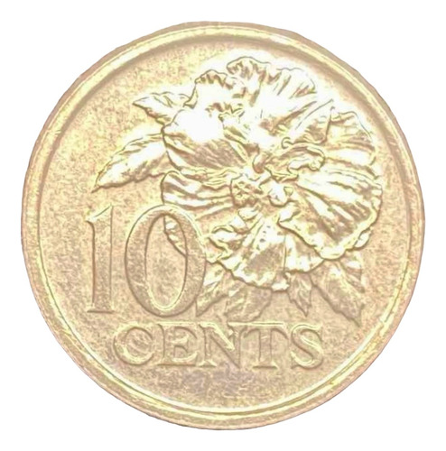 Trinidad & Tobago - 10 Cents - Año 1990 - Km #31 - Flor