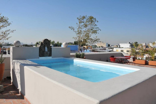 Imagen 11 de 12 de Loft En Casa Colonial Histórica Con Alberca Y Terraza