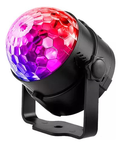 Media Bola Rgb Ch. C/movimiento C/base A 220v Colores