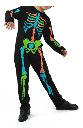 Disfraz De Esqueleto De Halloween Para Niños, Ropa De S