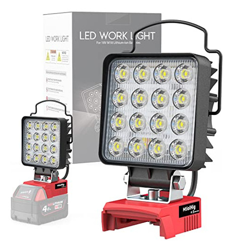 Luz De Trabajo Led Batería Milwaukee M18, 29w 2900 Lú...