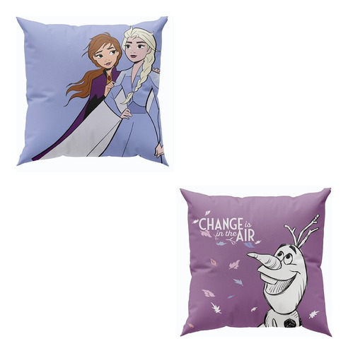 Cojín Decorativo Frozen Disney Reversible Sofá Pieza Niñas